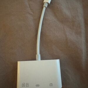 White Multi-Port Adapter